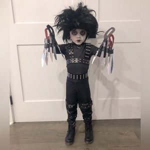 Handmade Edward Scissorhands Costume - Size 4-6